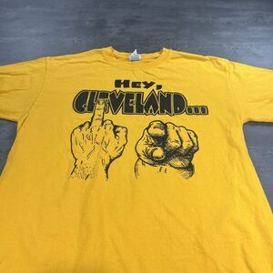 Vintage 90s Pittsburgh Parody Shirt Adult M S Yellow‎ Steelers Pirates Penguins